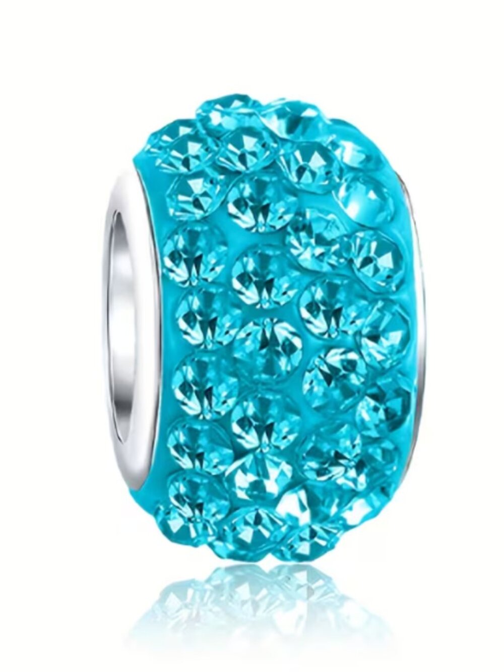 Sparkly Blue Crystal Rhinestone Women's Fashion Bracelet Charm Pendant